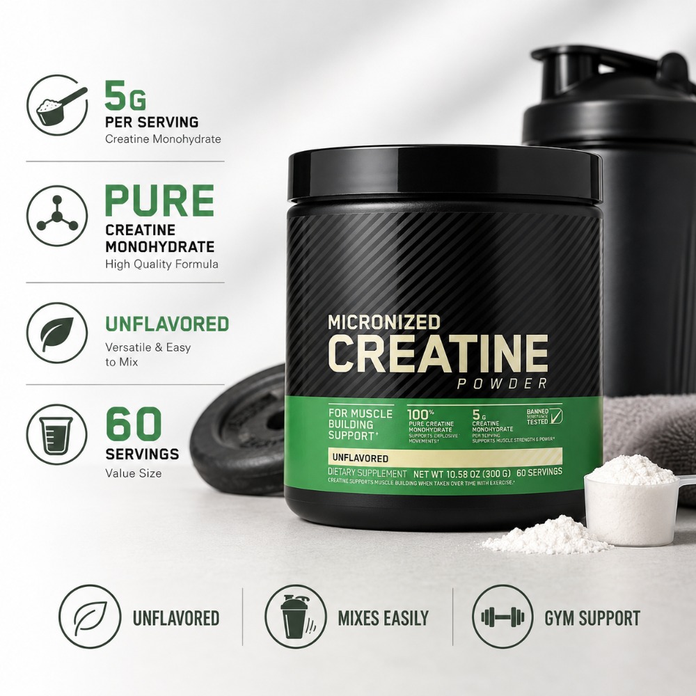 Nutrition In Fitness - Kreatyna Monohydrat w Proszku 300g Wsparcie