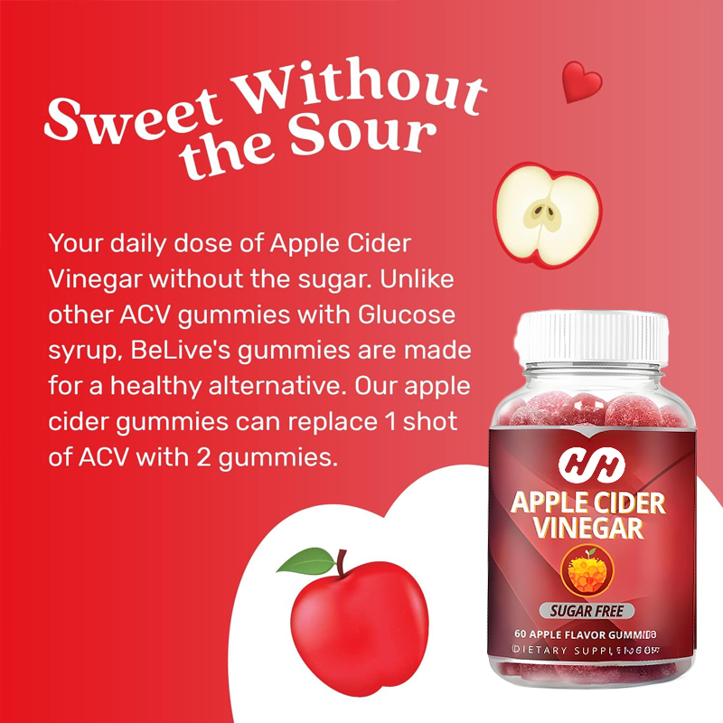 Apple Cider Vinegar Pill - 60 żelków z octem jabłkowym -