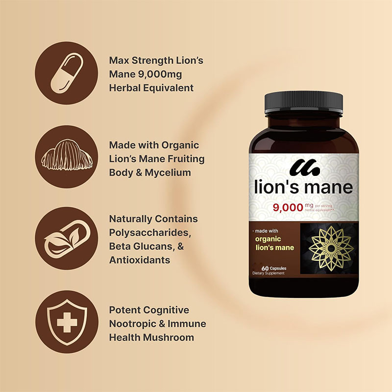Kapsułki z Grzybem Lion's Mane – Lion Mane Mushroom recenzja i cena