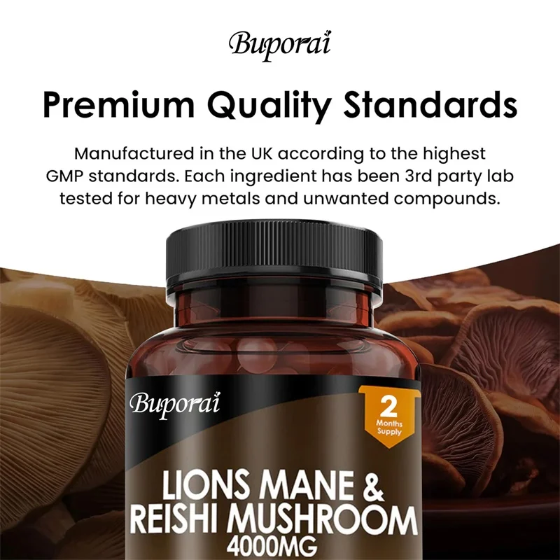 Grzyb Lewiego Grzyba i Reishi  – Lion Mane Mushroom recenzja i cena