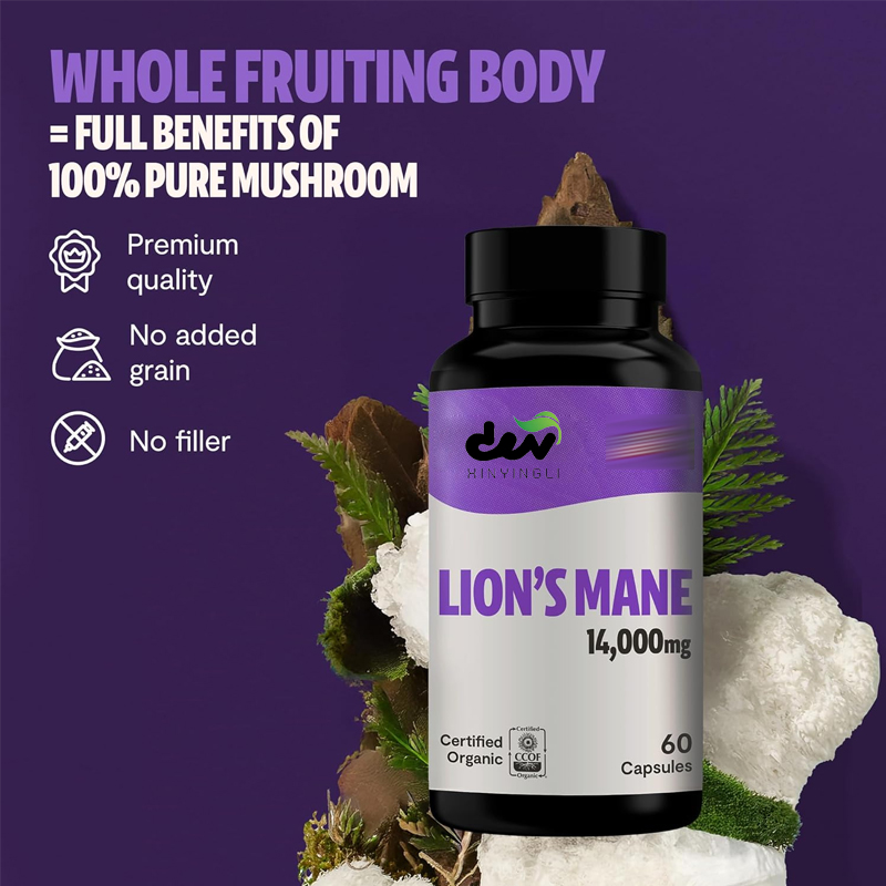 Kapsułki z ekstraktem z Grzyba – Lion Mane Mushroom recenzja i cena