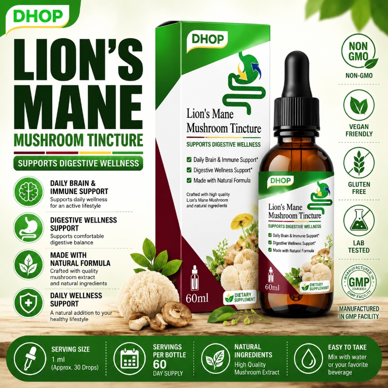 Tinktura z Grzyba Lion’s Mane  – Lion Mane Mushroom recenzja i cena