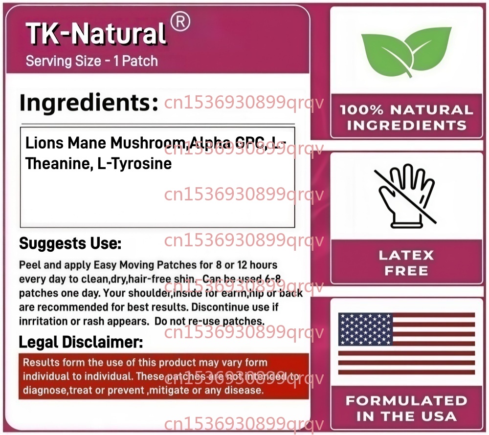 30 plastrów transdermalnych na – Lion Mane Mushroom recenzja i cena