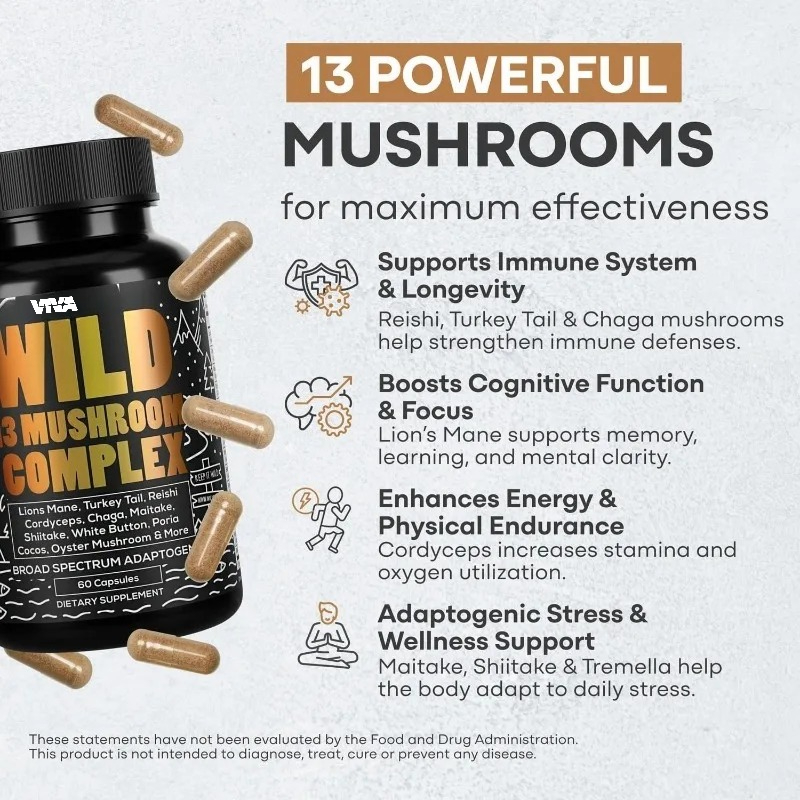 Suplement z grzybami - 10:1 Gr – Lion Mane Mushroom recenzja i cena