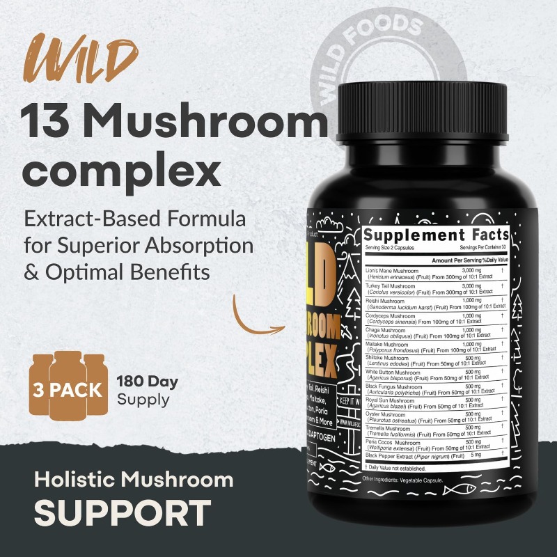 Suplement z grzybami - 10:1 Gr – Lion Mane Mushroom recenzja i cena